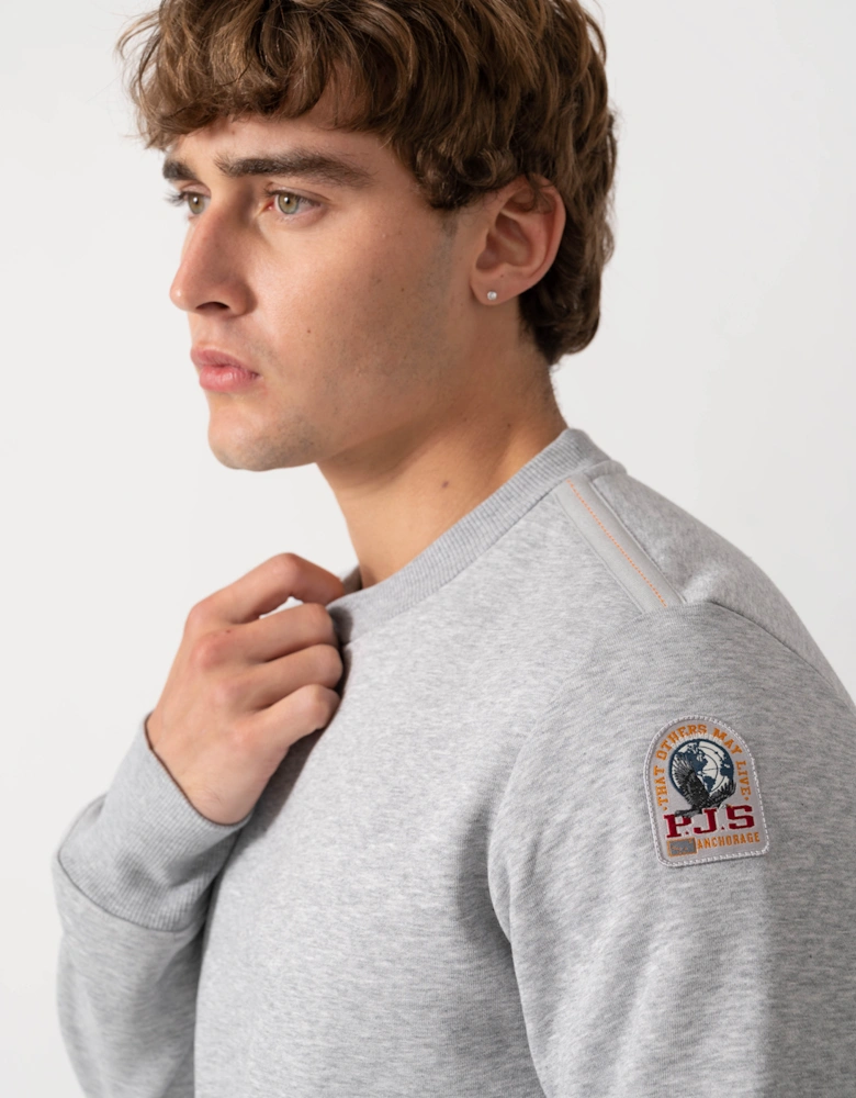 Parajumpers K2 Mens Sweatshirt - Ash Grey Melange 608