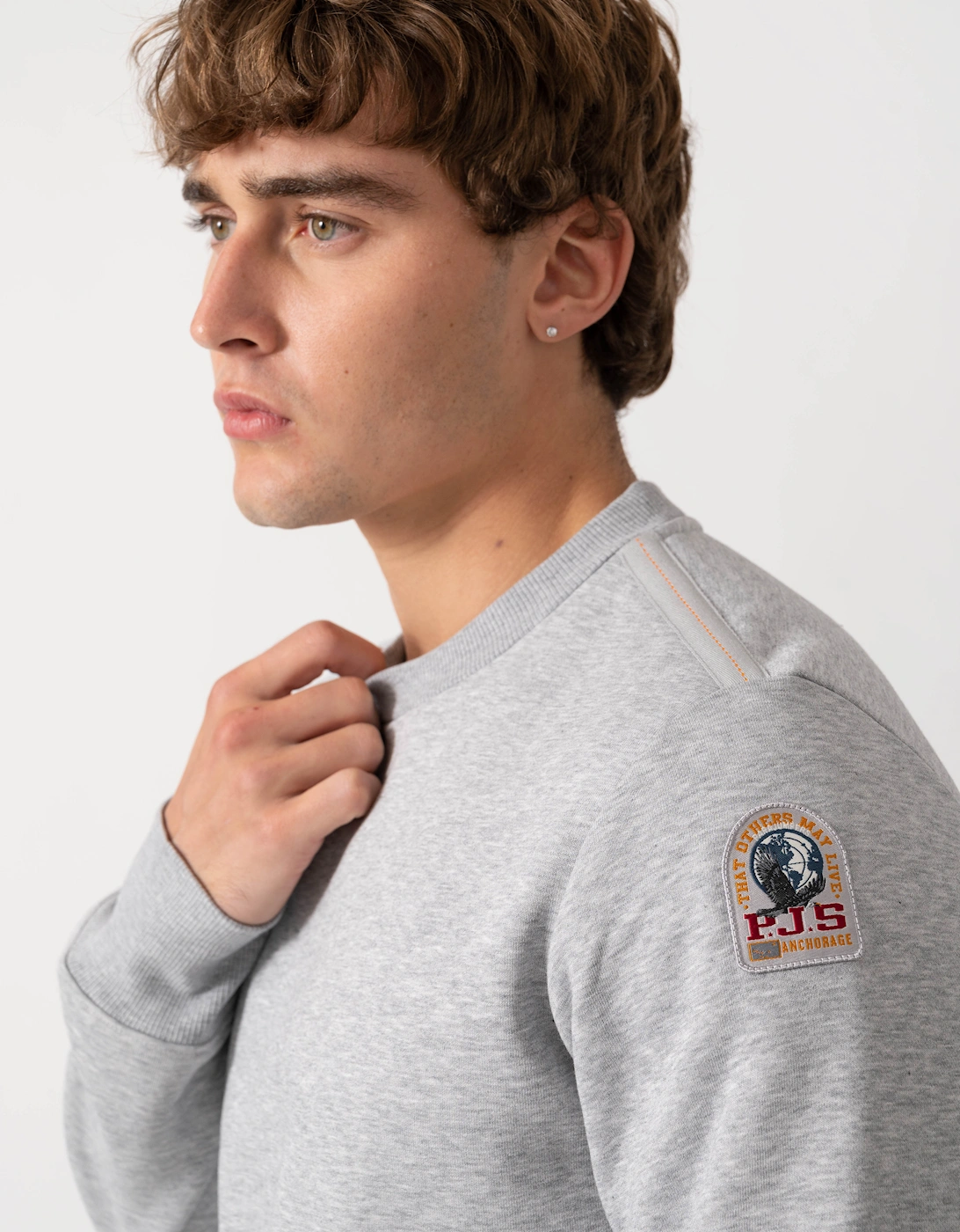 Parajumpers K2 Mens Sweatshirt - Ash Grey Melange 608