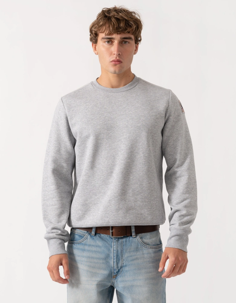 Parajumpers K2 Mens Sweatshirt - Ash Grey Melange 608