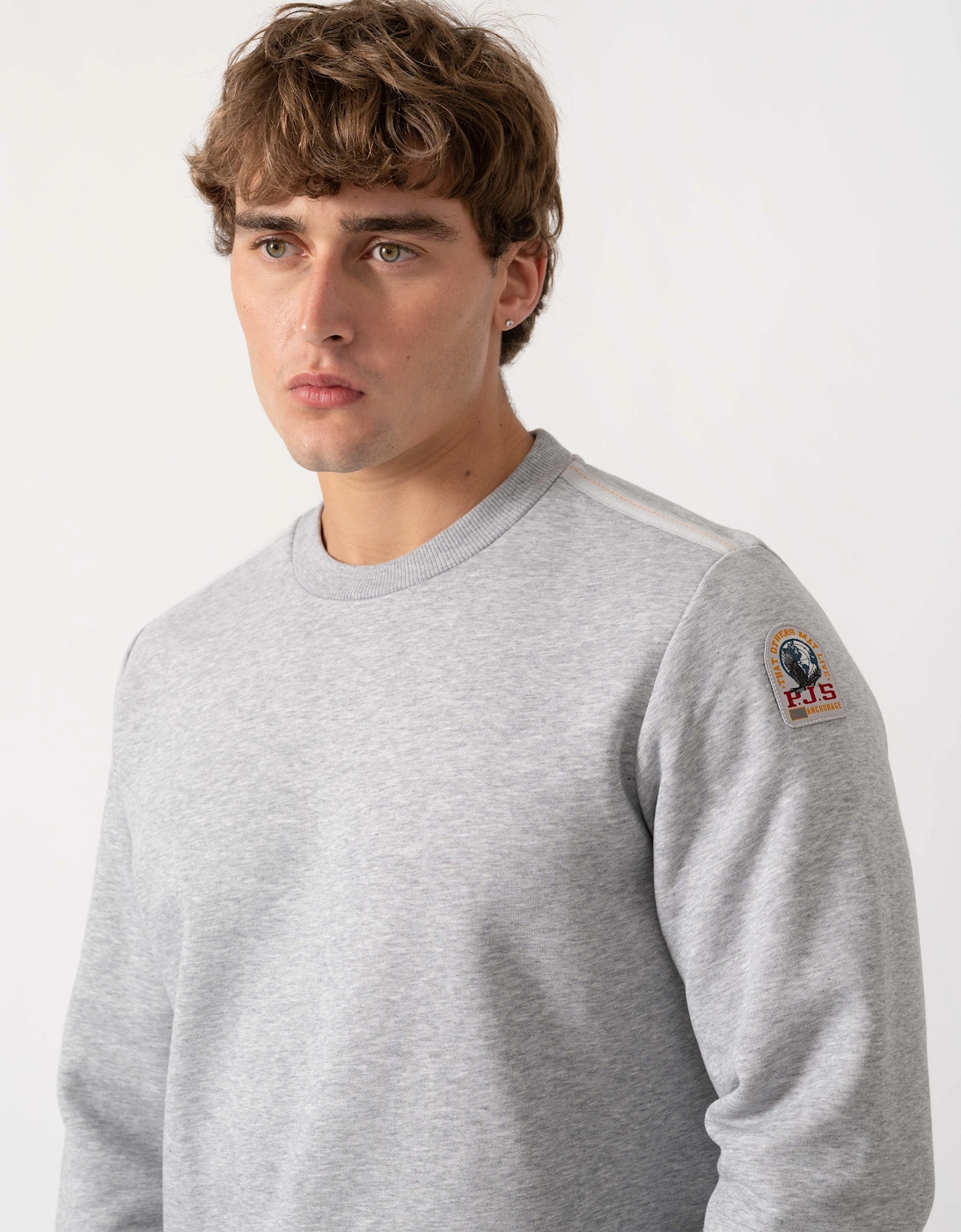 Parajumpers K2 Mens Sweatshirt - Ash Grey Melange 608