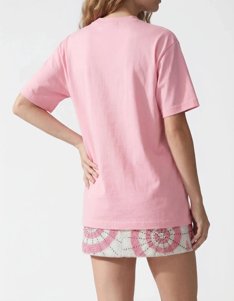Plage Pink Tee Beaded Tshirt