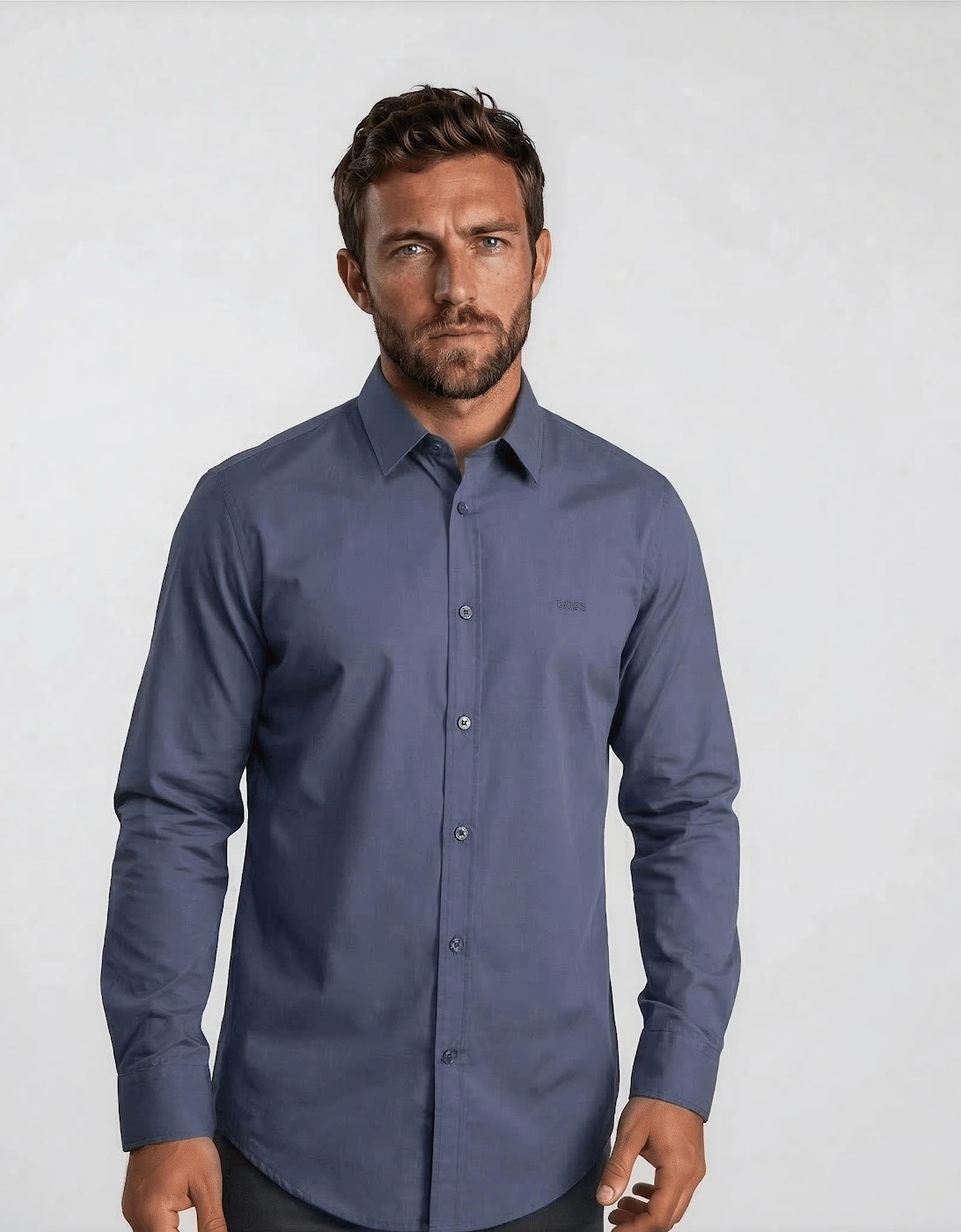 Boss Relegant Shirt Dark Blue