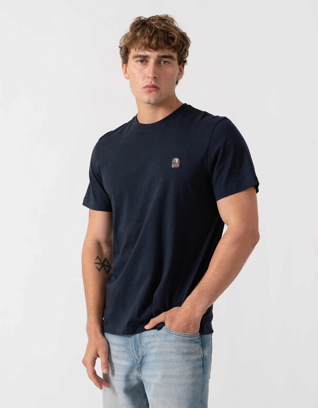 Parajumpers Mens Patch T-Shirt - Blue Navy 316