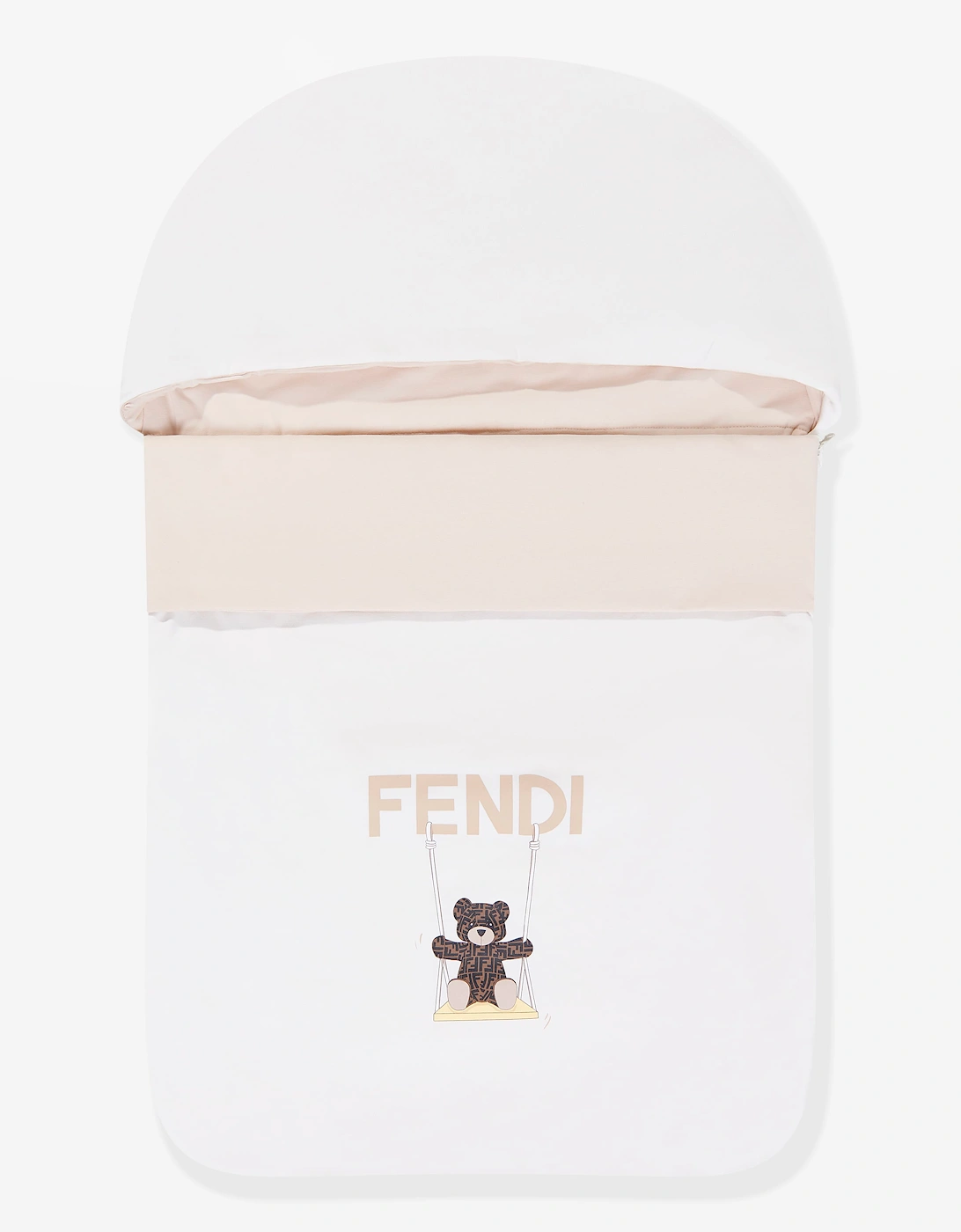 Fendi Baby Bear Logo Nest in White (78cm)