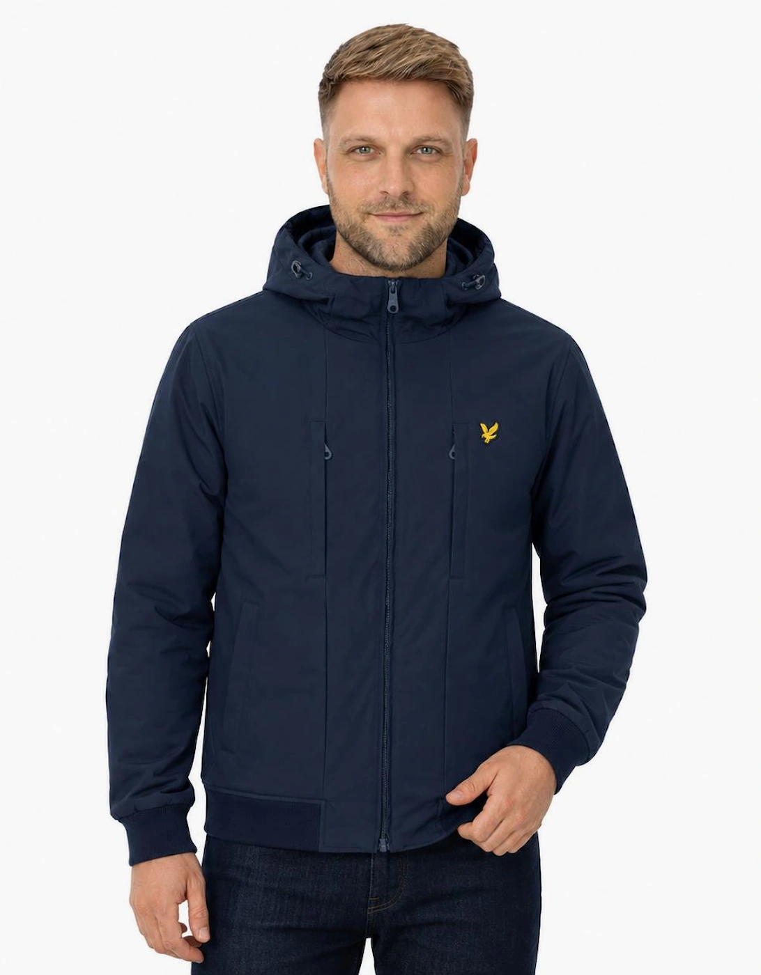 Lyle & Scott Wadded Softshell Jacket Dark Navy
