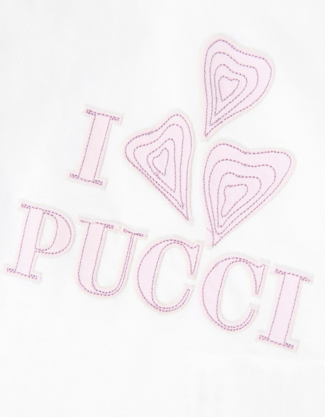 PUCCI Baby Girls Long Sleeve Logo T-Shirt in White