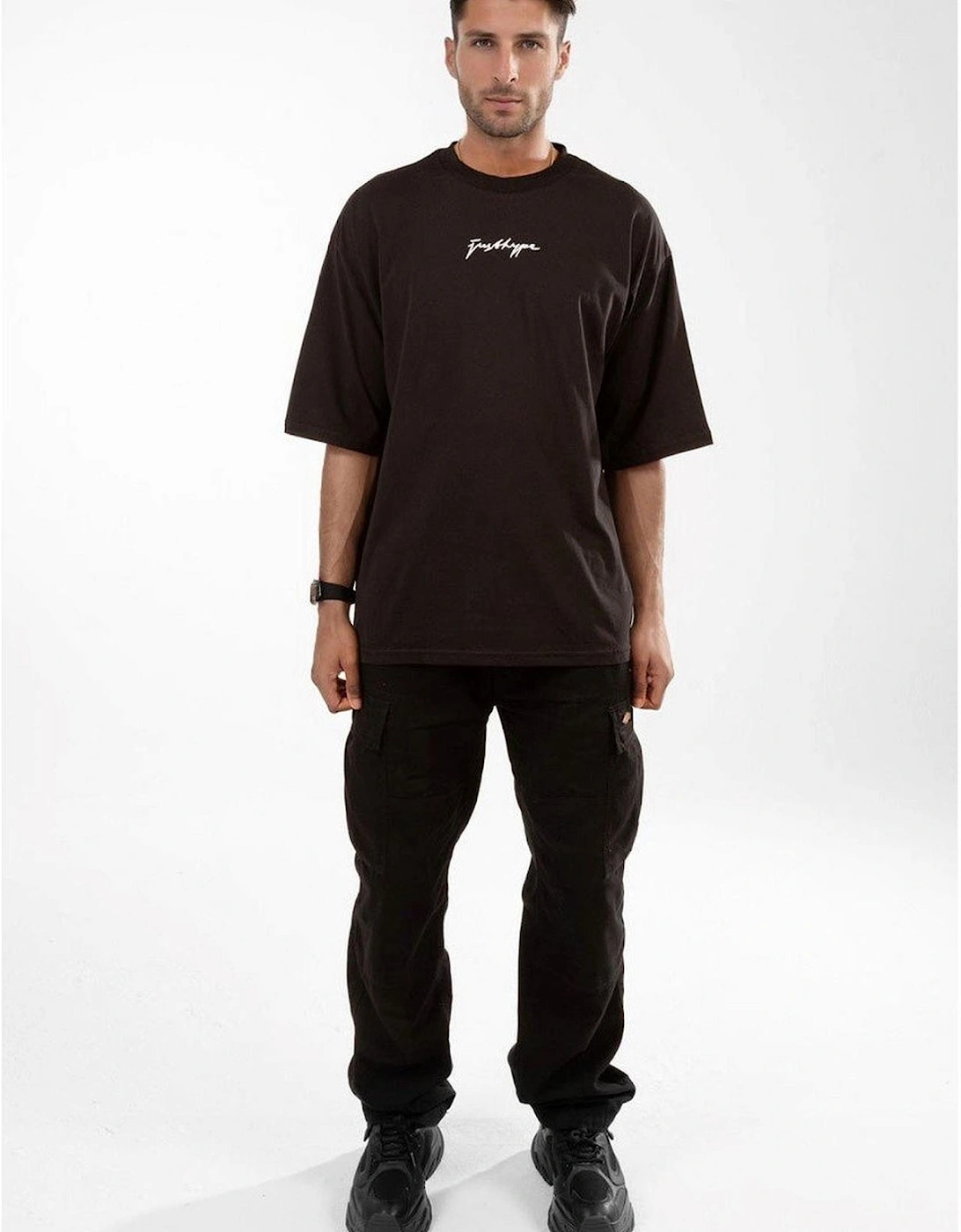 Regular Fit Lettering Crew Neck T-Shirt