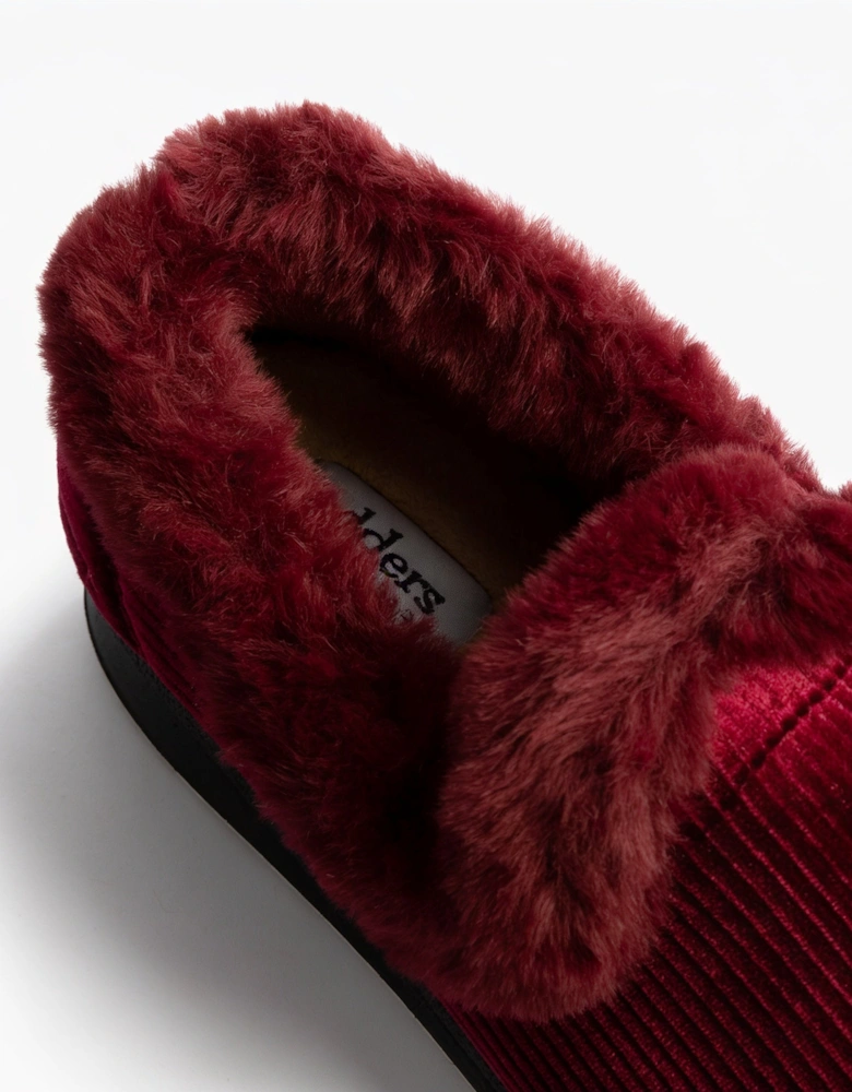 Padders REPOSE Womens Full Slippers Red