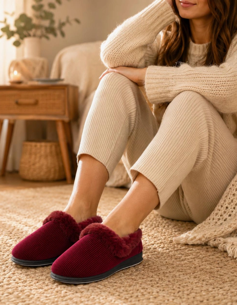 Padders REPOSE Womens Full Slippers Red