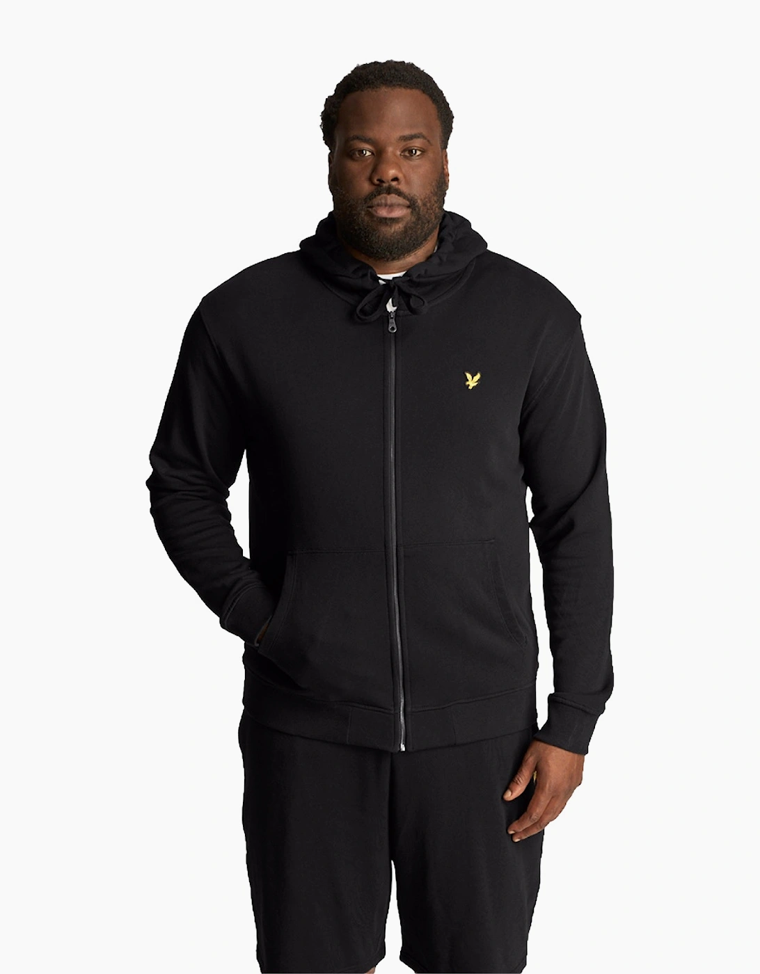 Lyle & Scott Mens Big & Tall Loopback Cotton Full Zip Hoodie