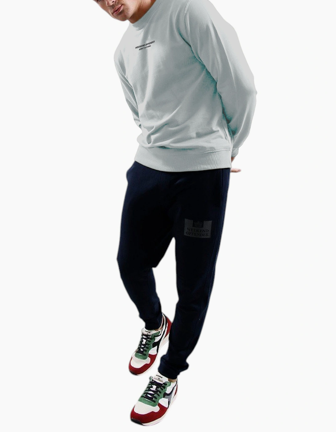 Weekend Offender Men Sweatshirt Crew Neck WOAN Casual Cotton Pullover Jumper