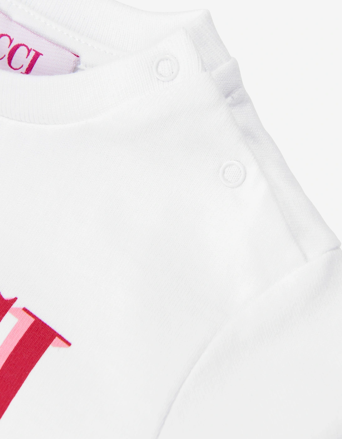 PUCCI Baby Girls Long Sleeve Logo T-Shirt in White
