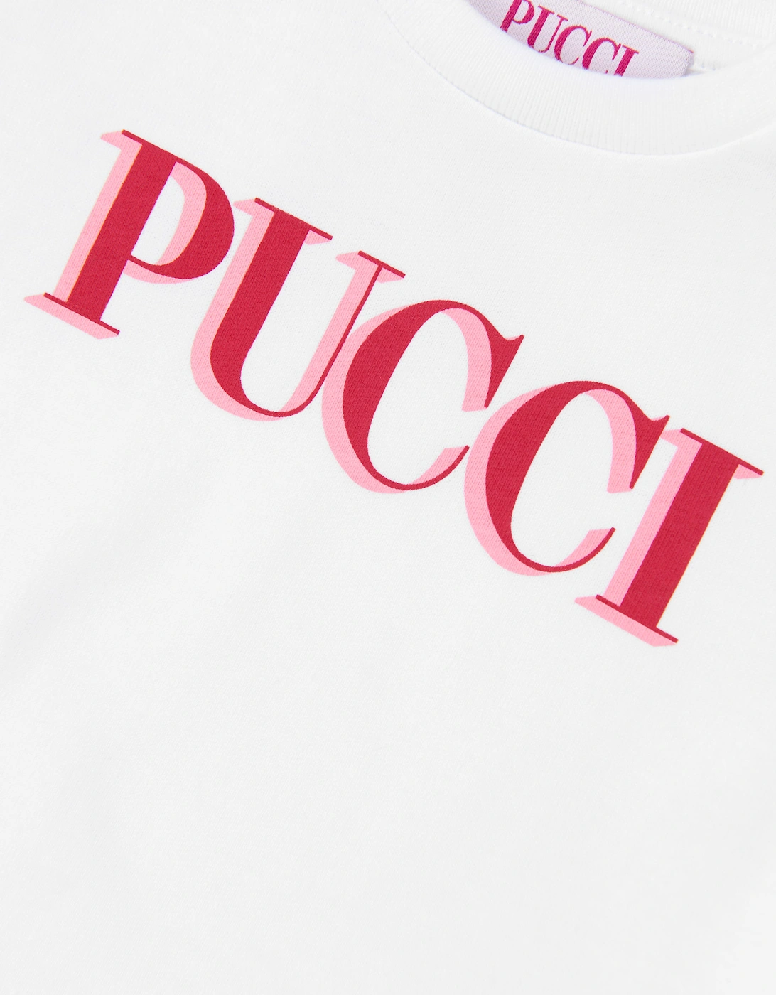 PUCCI Baby Girls Long Sleeve Logo T-Shirt in White