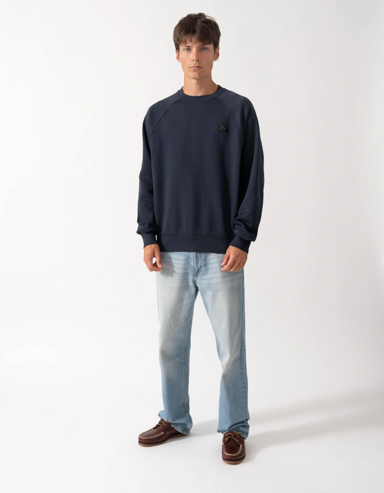 Moose Knuckles Mens Yul Crewneck Sweatshirt - Navy 833