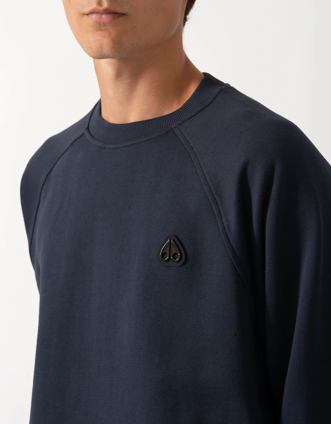 Moose Knuckles Mens Yul Crewneck Sweatshirt - Navy 833