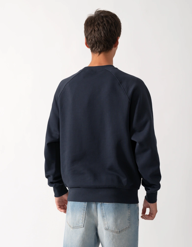 Moose Knuckles Mens Yul Crewneck Sweatshirt - Navy 833