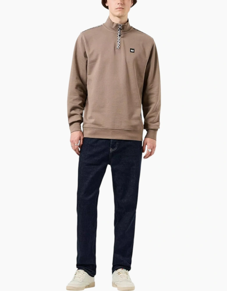 Weekend Offender Matisa Mens Mid House Check Sweatshirts Pullover Crew Neck Tops