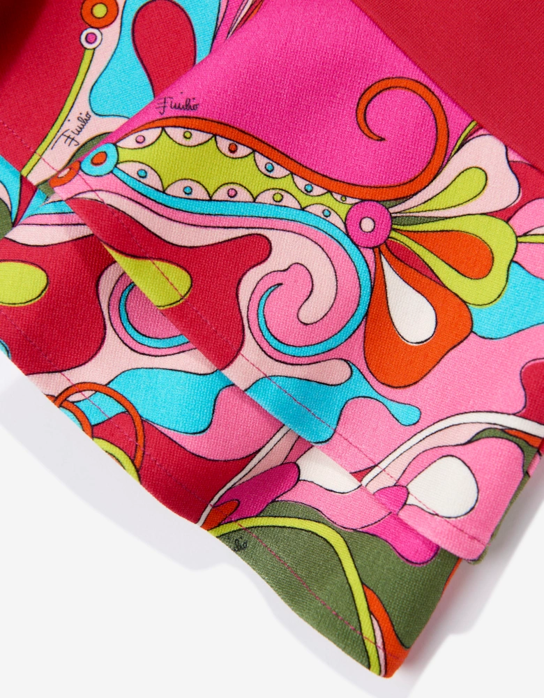 PUCCI Girls Orchidee T-Shirt Dress in Red