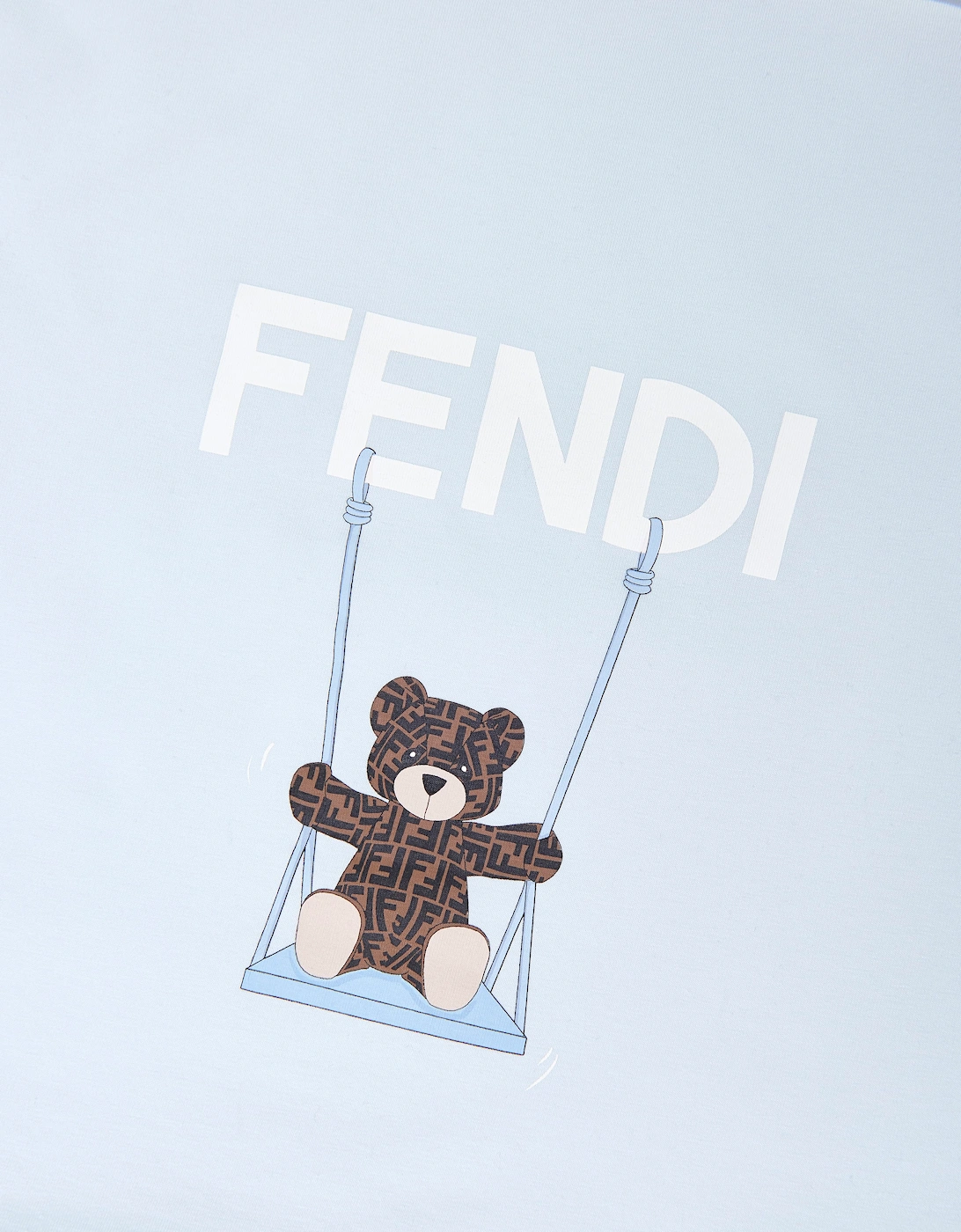 Fendi Baby Boys Bear Logo Nest in Blue (78cm)
