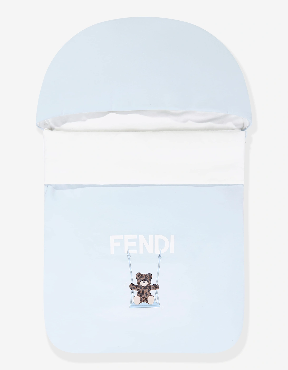 Fendi Boy's Fendi Baby Boys Bear Logo Nest in Blue (78cm)