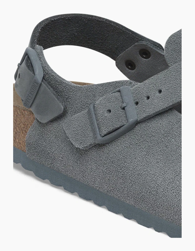 Tokio Suede Leather Regular Blue/Grey