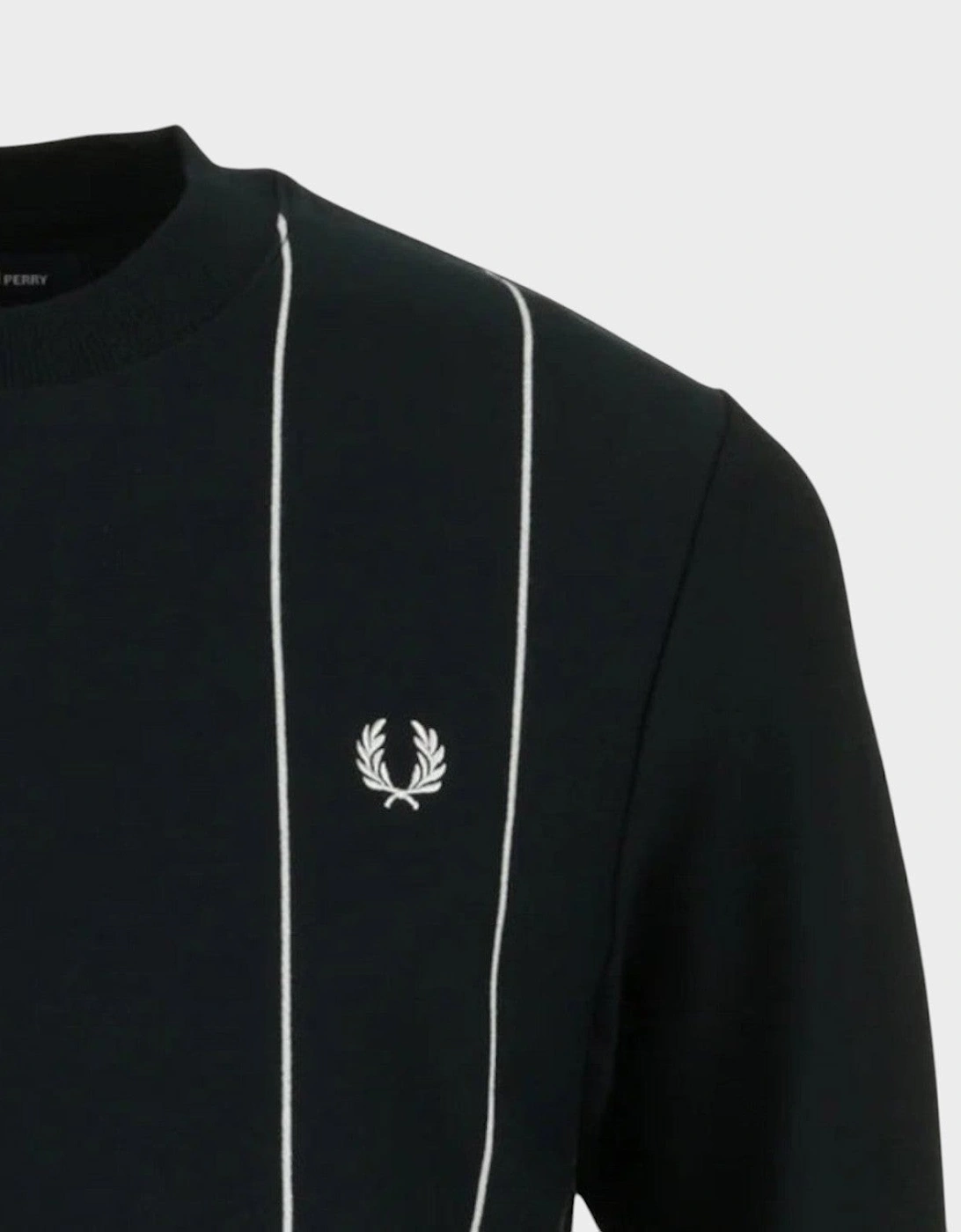 Pinstripe Sweatshirt Navy Blue