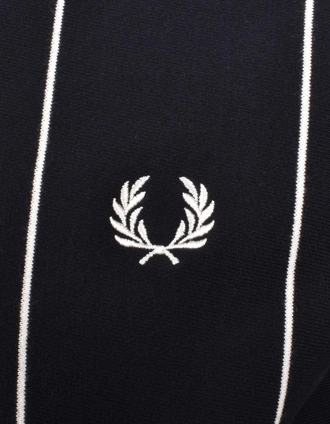 Pinstripe Sweatshirt Navy Blue