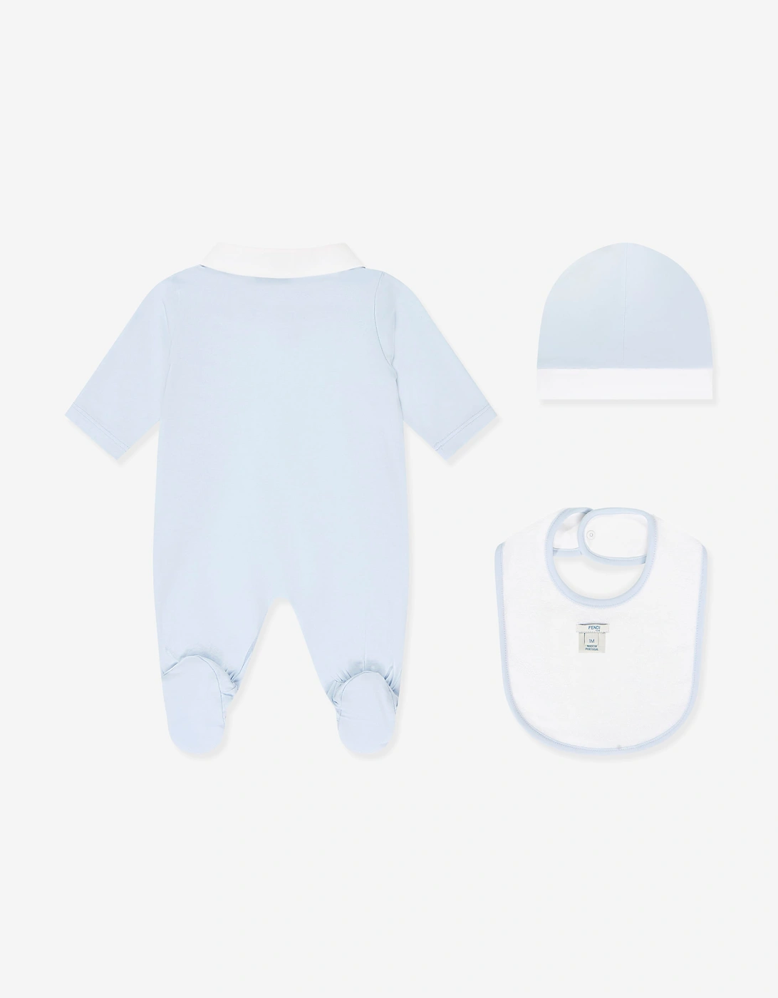 Fendi Baby Boys Babygrow Gift Set in Blue