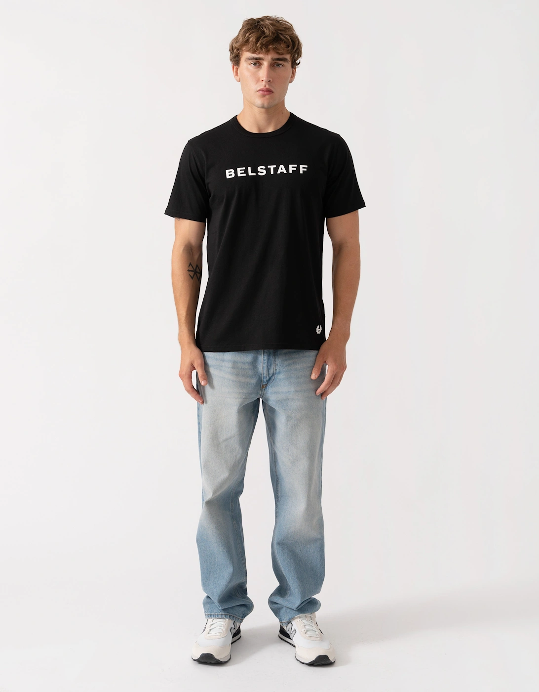 Belstaff Mens Belstaff Logo T-Shirt - Black