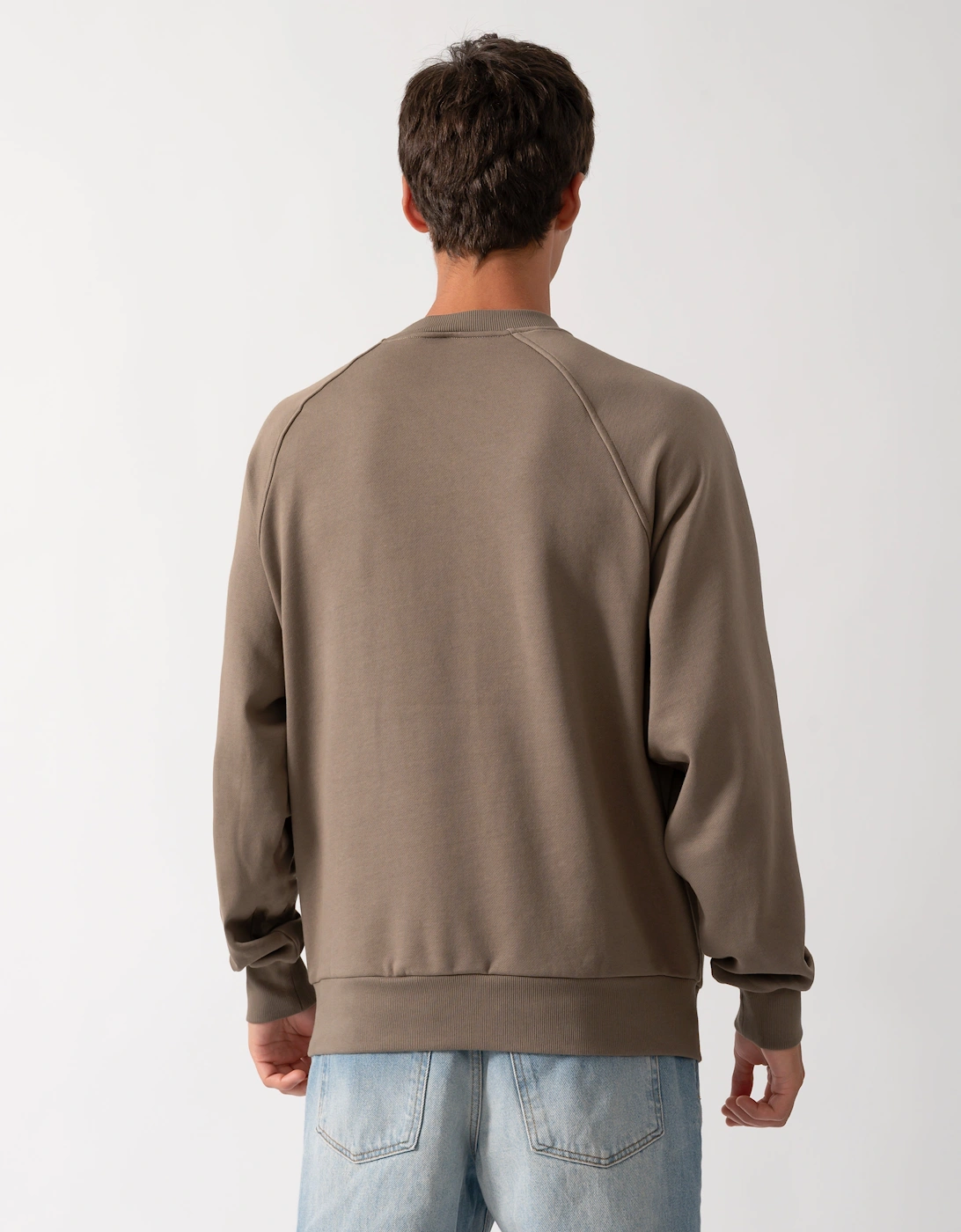 Moose Knuckles Mens Yul Crewneck Sweatshirt - Ashen 1968