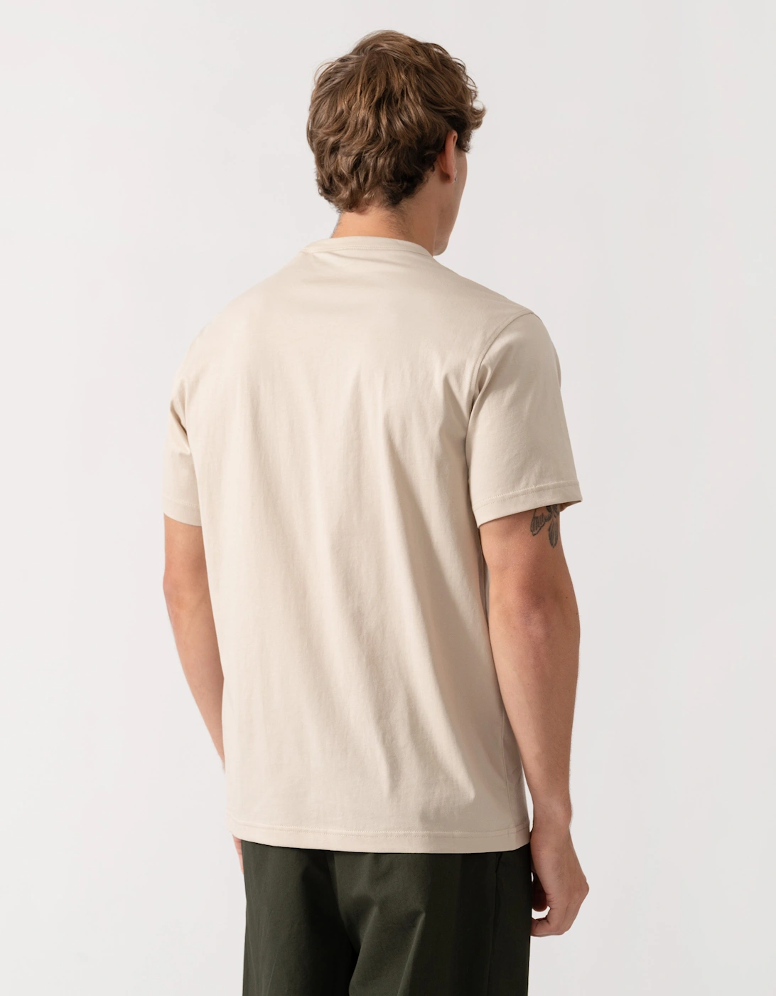 Belstaff Mens Icon Logo T-Shirt - Pale Stone