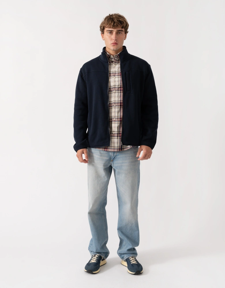 GANT Mens Fleece Jacket - 433 Evening Blue