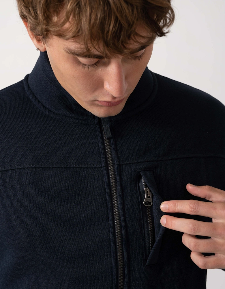 GANT Mens Fleece Jacket - 433 Evening Blue
