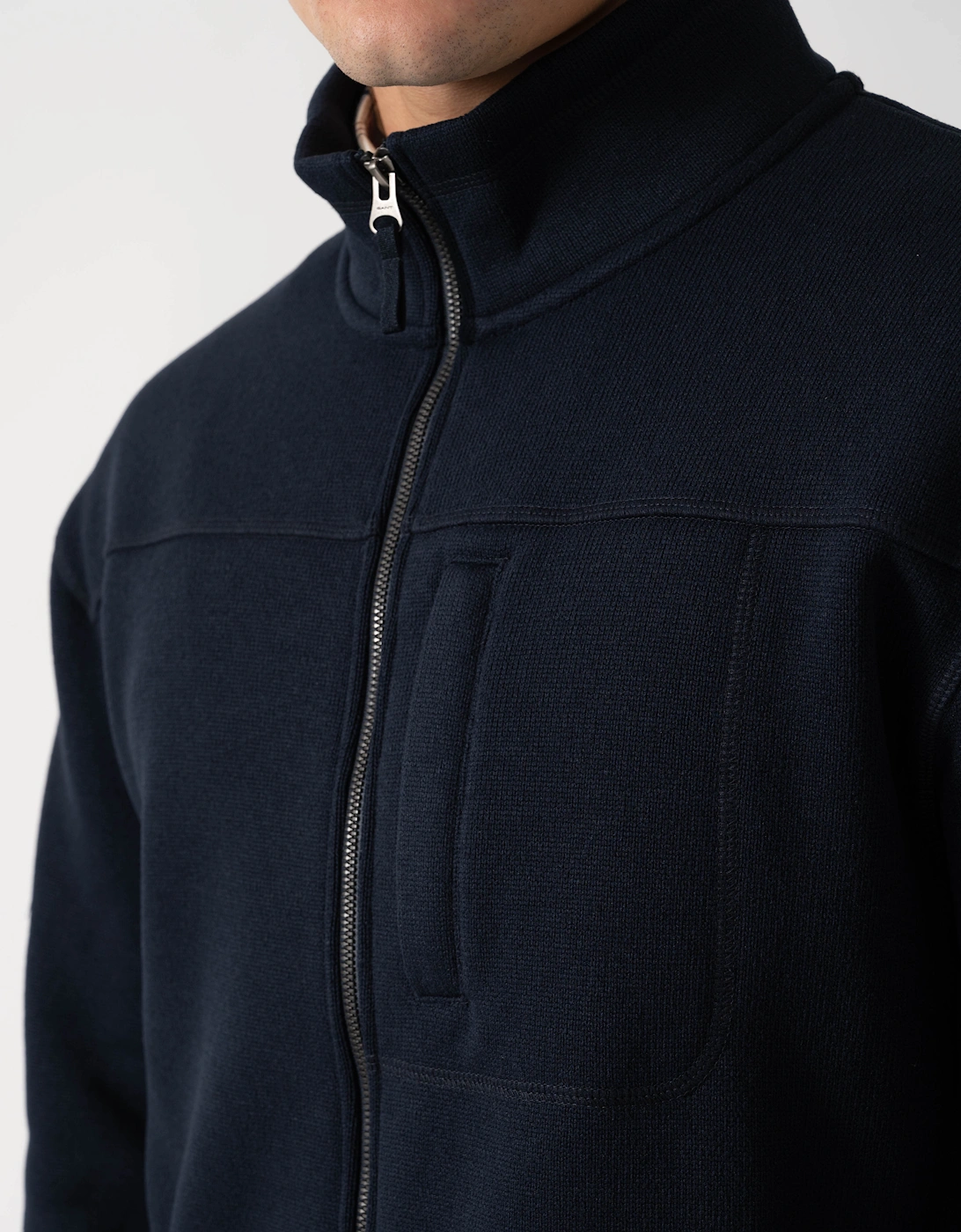 GANT Mens Fleece Jacket - 433 Evening Blue