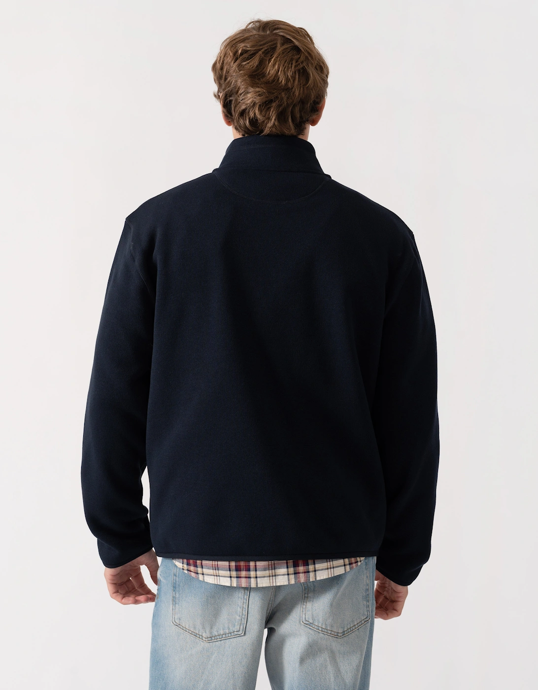 GANT Mens Fleece Jacket - 433 Evening Blue