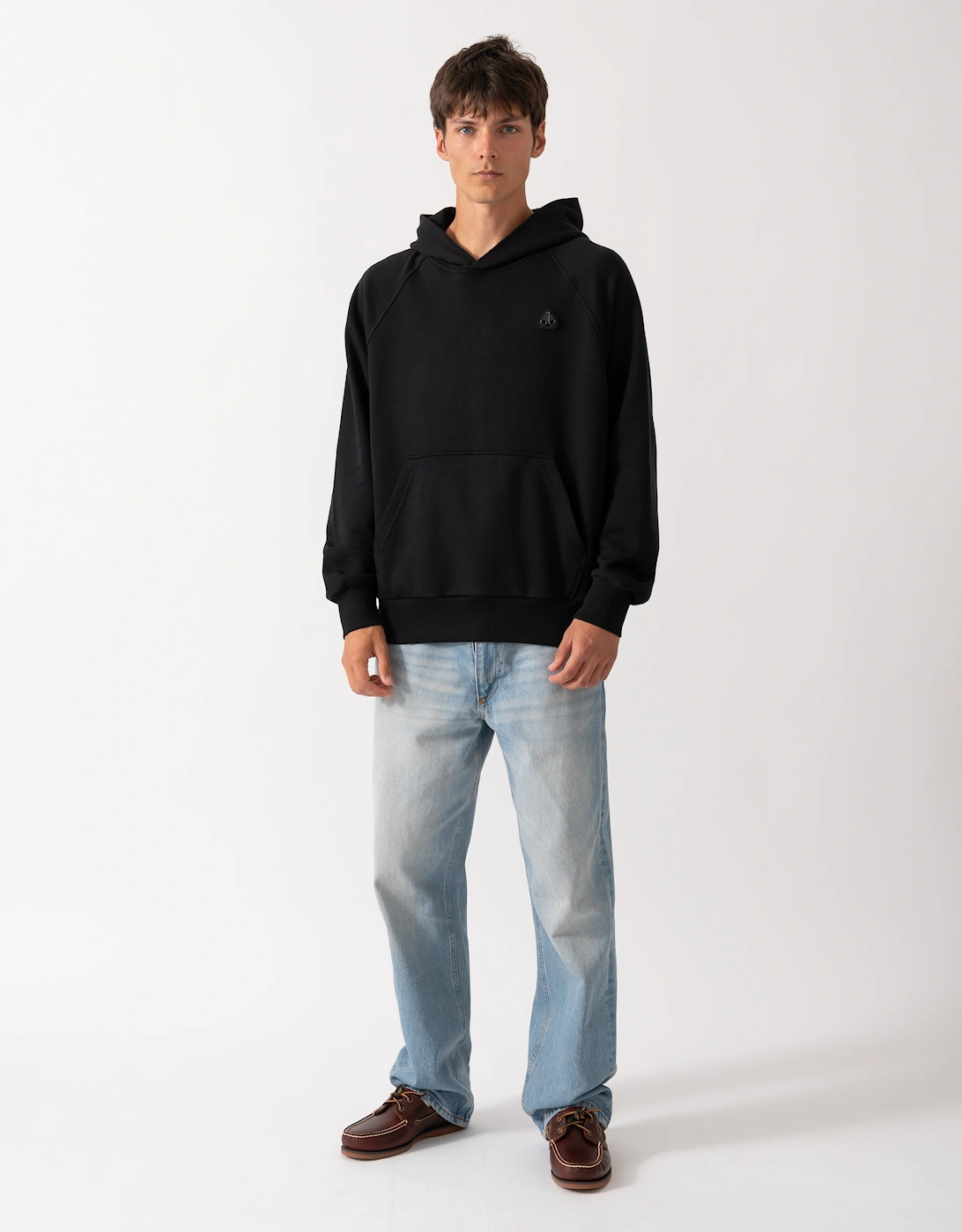 Moose Knuckles Mens Yul Pullover Hoodie - Black 292