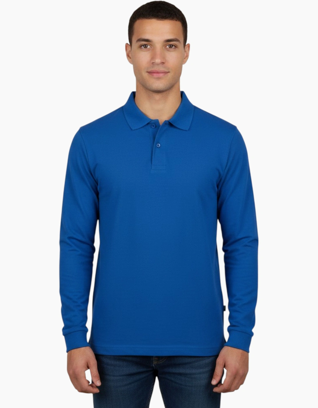 B&C MY POLO 210 LSL Mens Polo Shirts Long Sleeve Regular Fit Cotton Casual Tee