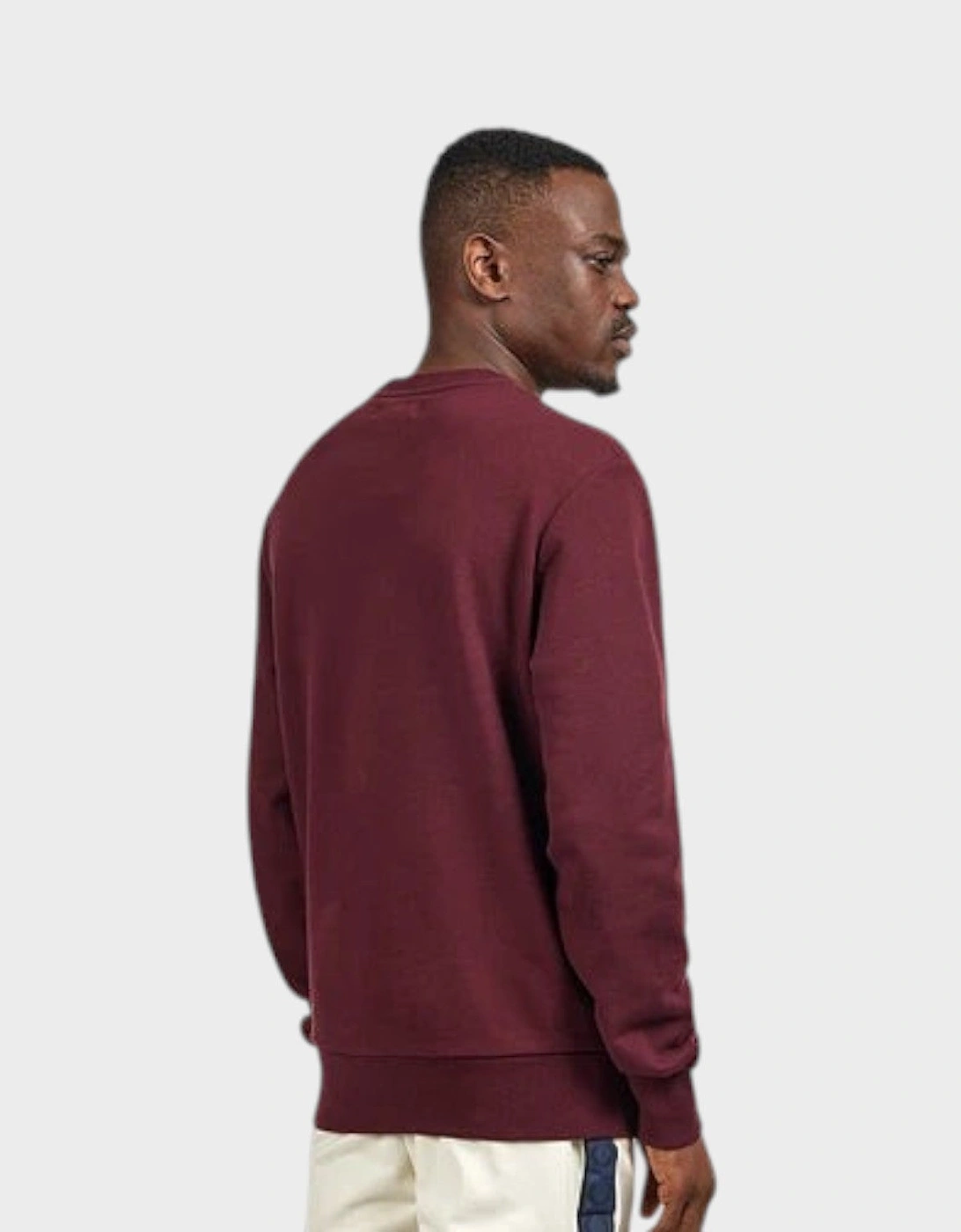 Embroidered Champion Sweatshirt Oxblood