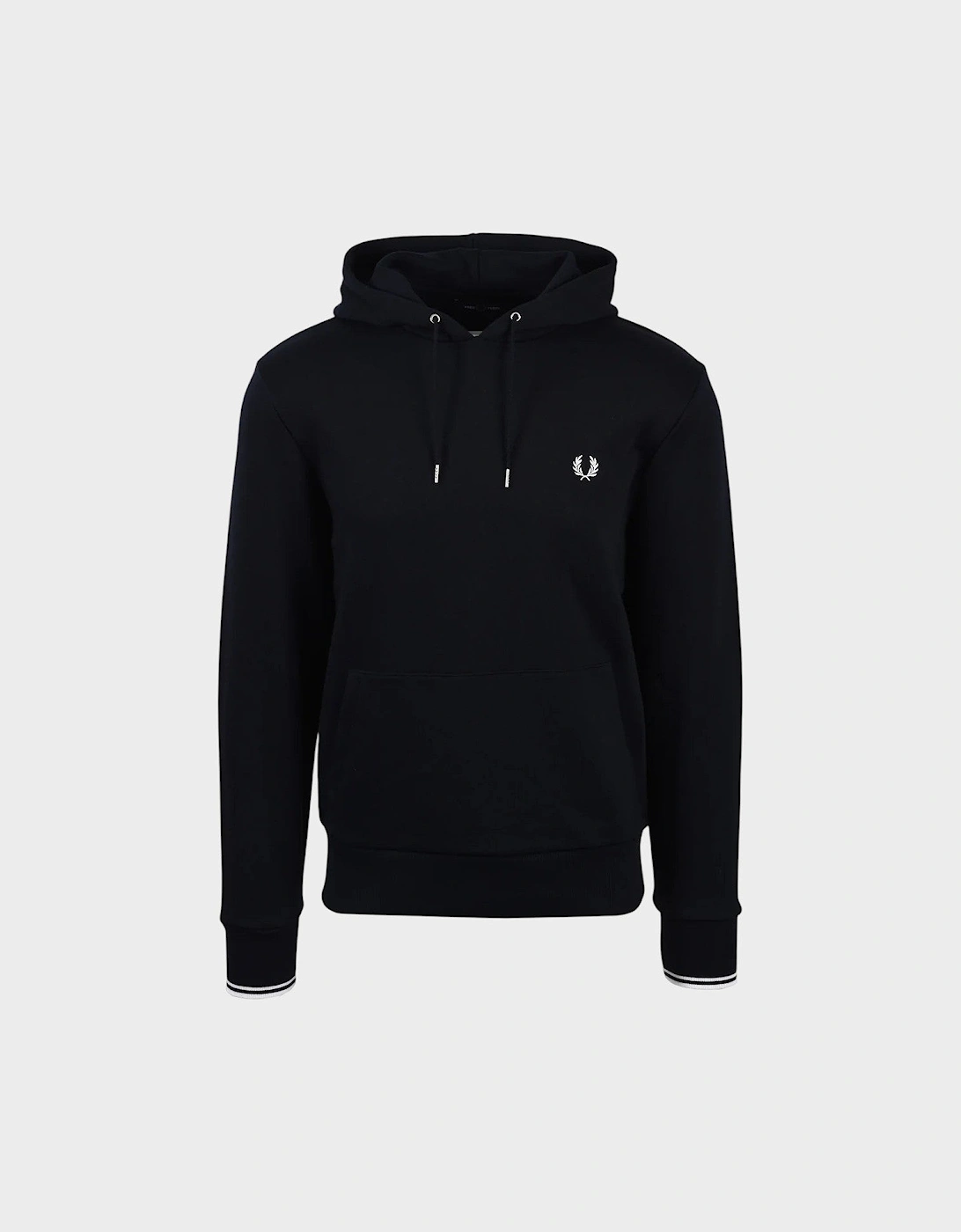 Tipped Hooded Sweatshirt Black