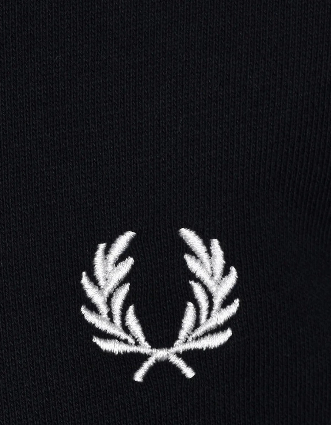 Tipped Hooded Sweatshirt Black