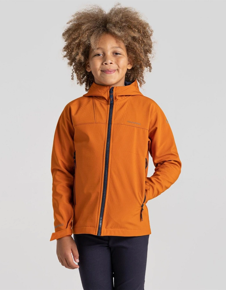 Kids Crag Landon Hooded Softshell Jacket