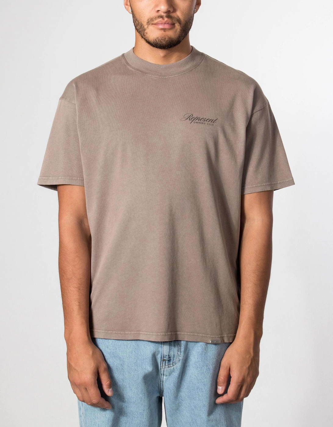 Oversized Fit Represent Owners Club Script T-Shirt