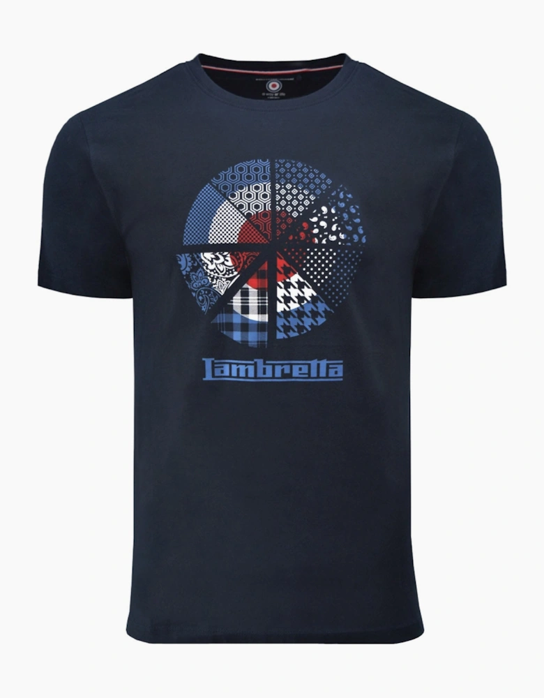 Lambretta Mens Target Slice T-Shirt - Navy