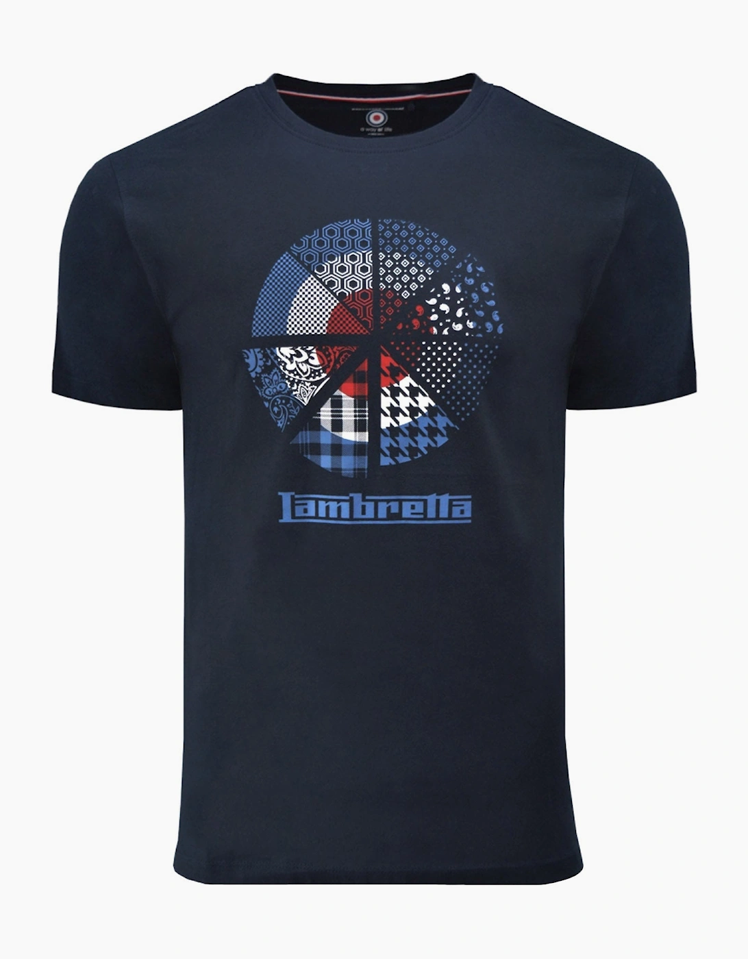 Lambretta Mens Target Slice T-Shirt - Navy