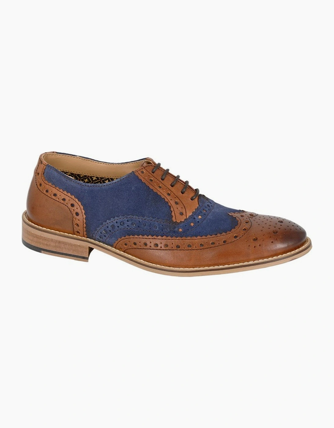 Roamers Mens Wing Cap Oxford Brogues