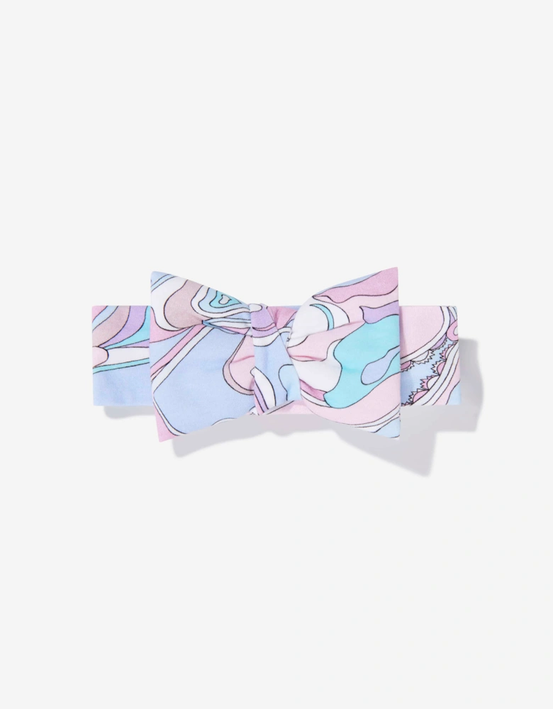PUCCI Baby Girls Bow Headband in Pink