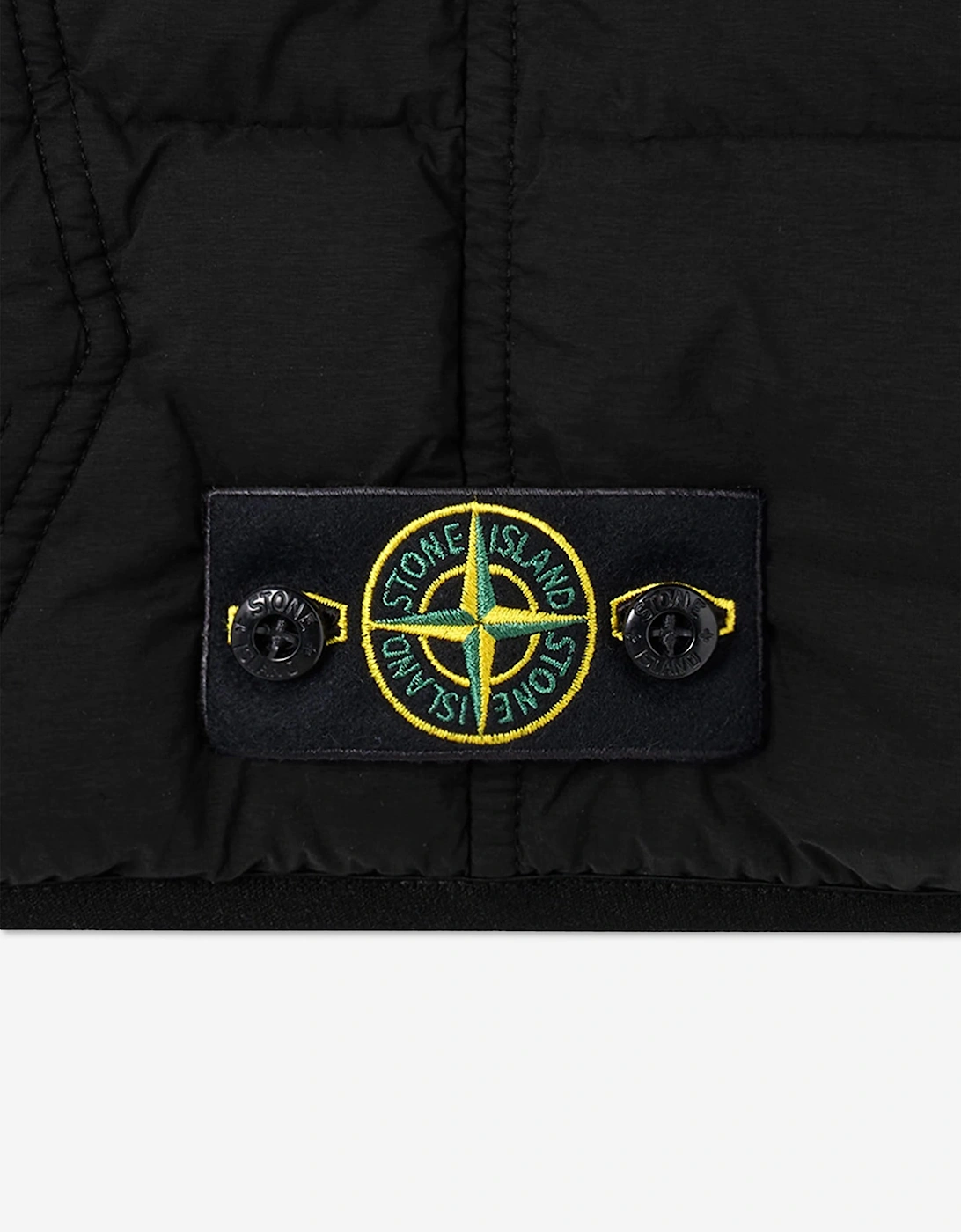 Stone Island Boys Seamless Tunnel Nylon Down Gilet in Black