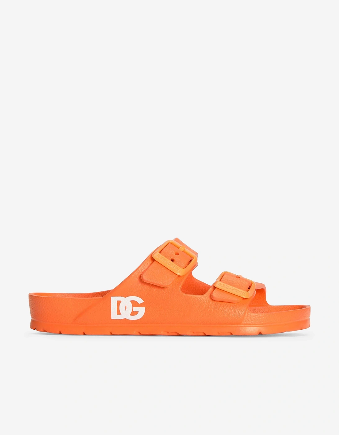 Dolce & Gabbana Boys EVA Logo Sandals in Orange