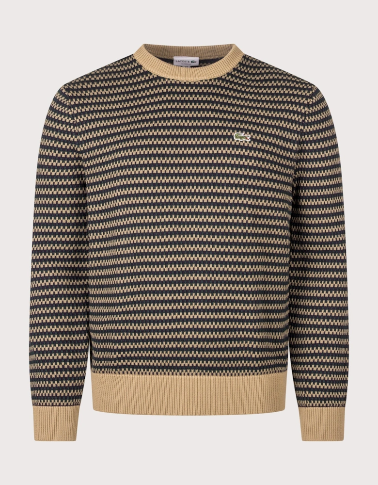 Regular Fit Stripe Knitted Jumper