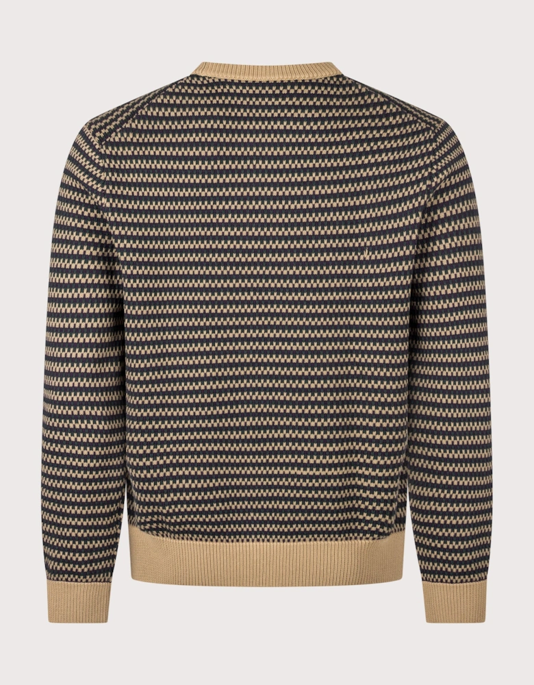 Regular Fit Stripe Knitted Jumper